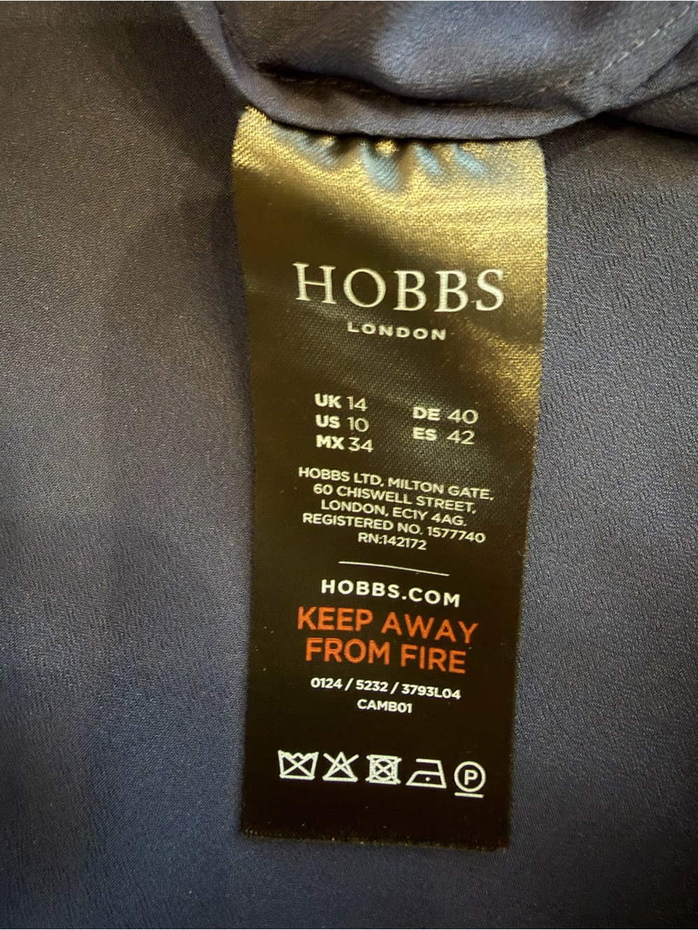 Hobbs London navy floral silk shirtdress - Picture 7 of 9